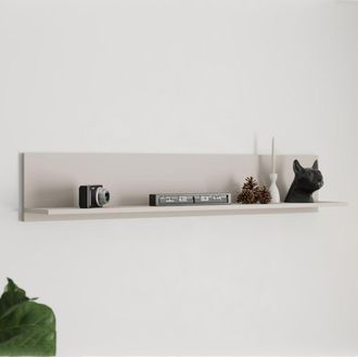 Dmora Balda Rasun, Un Estante, Color Crema, 138x20x24h Cm Blanco Crema