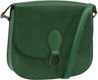 Louis Vuitton Pre-owned Vintage Cross Body Bag - Dames - Vintage Schoudertas - Groen - ONE Size - Leer - Vintage