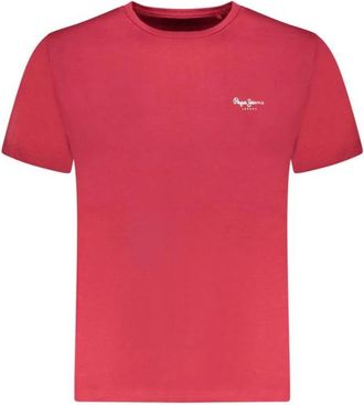 Pepe Jeans London Heren, Tops, Rood, Maat: XL Katoen