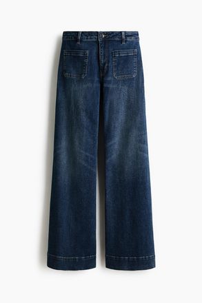 H&M Wide High Jeans - Blue