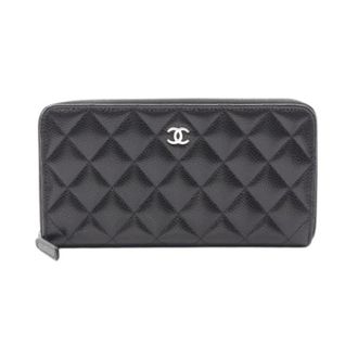 Chanel Pre-owned Wallets, female, Black, Size: ONE SIZE Pre-owned Long wallet (bi-fold)