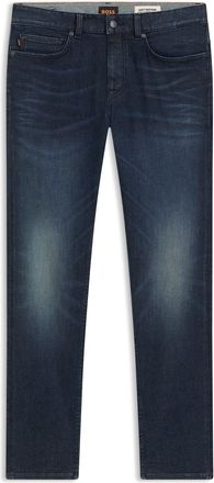 HUGO BOSS Mens Delaware Five Pocket Slim Fit Jeans in Dark Blue - Size 31W/32L