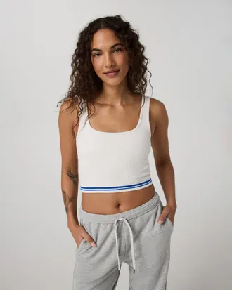 Vuori Clothing Seamless Euphoric Tank Top | White | XS, Size Extra Small