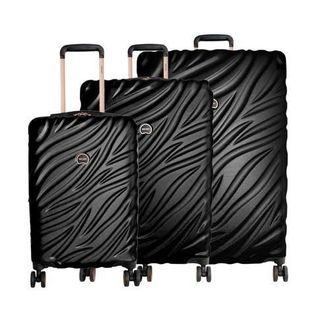 DELSEY Paris Alexis Hardside 3-Piece (21/25/29) Expandable Spinner Luggage Set in Black/rose Gold at Nordstrom