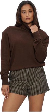 Suncoo Phram Turtleneck - Dames - Coltruien - Bruin - M - Truien & Vesten