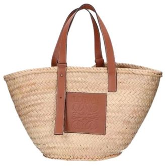 Loewe Pre-owned Tote Bags, female, Beige, Size: ONE SIZE Pre-owned Basket Handbag