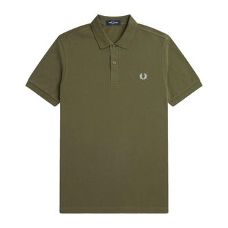 Fred Perry Hombre, Camisetas, Verde, Talla: 2XL