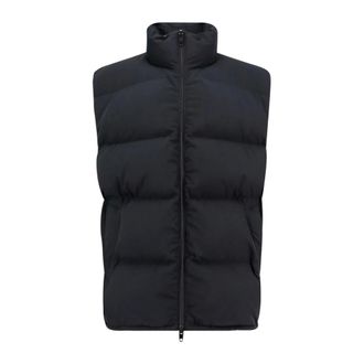 Balenciaga Vests, male, Black, Size: S Black Jackets for Men