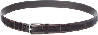 Toteme Croc-Embossed Leather Belt