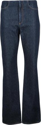 Sportmax Flared Jeans - Dames - Flared Jeans - Blauw - W28 - Katoen - Jeans