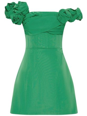 Rachel Gilbert Henley mini dress - Green