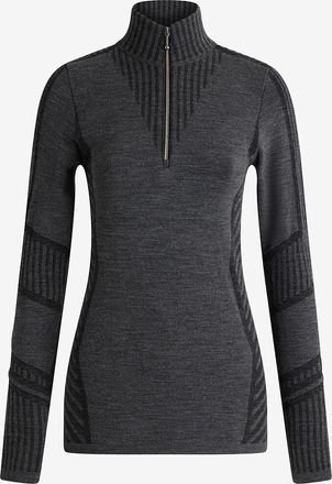 Fusalp Melierte Strickjacke mit Reissverschluss-Kragen Seama