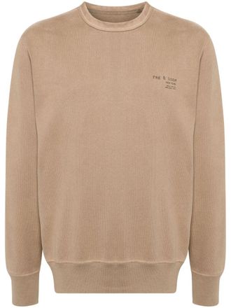 Rag & Bone Damon cotton sweatshirt - Brown
