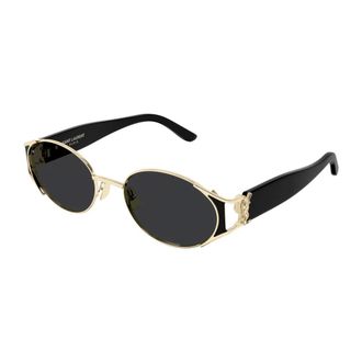 Saint Laurent M919 Zonnebril - Dames - Accessoires - Geel - Maat: 55 MM Nylon