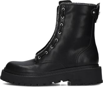 Liu Jo Stijlvolle Rumi 25 laarzen voor dames - Dames - Veterlaarzen - Zwart - 36 EU - Leer - Schoenen