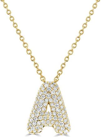 Sabrina Designs 14K 0.51 ct. tw. Diamond Initial Necklace