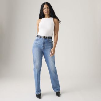 Levi's Ribcage Full Length Jeans - Womens - 24X30 - Blue