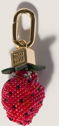 Miu Miu Beads and leather micro trick