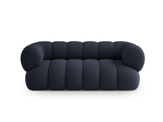 Cosmopolitan Design Sof&aacute; 2 plazas tejido chenilla azul marino