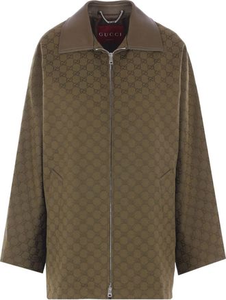 Gucci Gg Motif Zipped Jacket