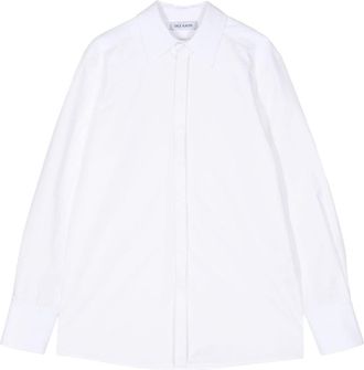 Dice Kayek pointed-collar cotton shirt - women - Cotton - 38 - White