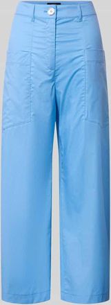 Marc Cain Wide Fit Stoffhose mit aufgesetzten Taschen in Bleu, Gr&ouml;&szlig;e 34