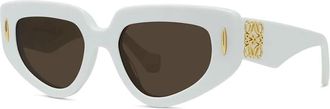 Loewe Lw 40160I Zonnebrillen - Dames - Zonnebrillen - Wit - ONE Size - Accessoires