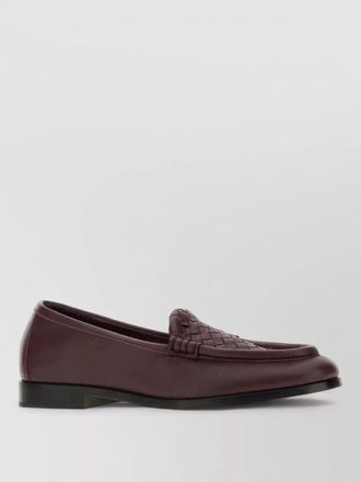 Bottega Veneta leather silenzio loafers woven detail