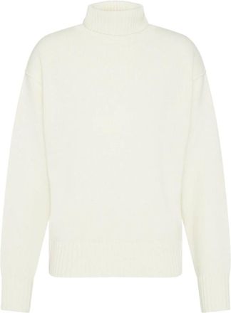 Drykorn Alpaca Wolmix Coltrui - Dames - Coltruien - Wit - M - Wol - Truien & Vesten