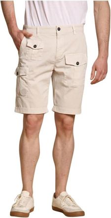 Mason's George Coolpocket Cargo Bermuda Shorts - Heren - Korte Broeken - Beige - L - Katoen - Korte Broeken