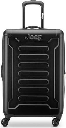 Jeep JH004C Checked-Medium 24 Inch Hardside Expandable Luggage with Spinner Wheels in Black at Nordstrom