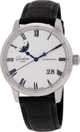 Glash&uuml;tte Original Senator Excellence Automatic Moon Phase Mens Watch 36-24-05-02-61