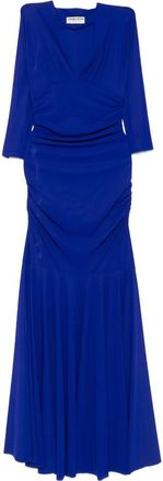 La Petite Robe Di Chiara Boni V-neck Ruched Maxi Dress