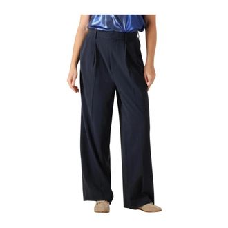 Mos Mosh MOS Mosh, Broeken, Dames, Blauw, S, Polyester, Mmcharlize Panama Pant