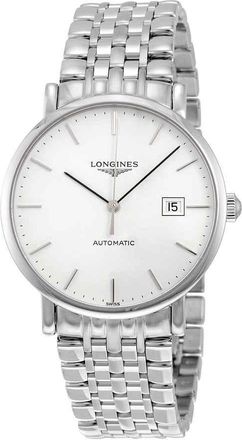Longines Elegant Automatic White Dial Mens Watch L4.910.4.12.6