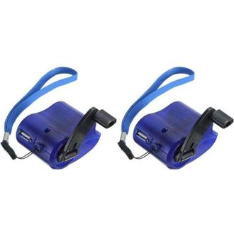 OEM Cargador De Emergencia Usb Con Manivela Crezuo Para Tel&eacute;fonos M&oacute;viles Y Reproductores Mp4, Generador De Manivela Para Exteriores, Cargador De Emergenc