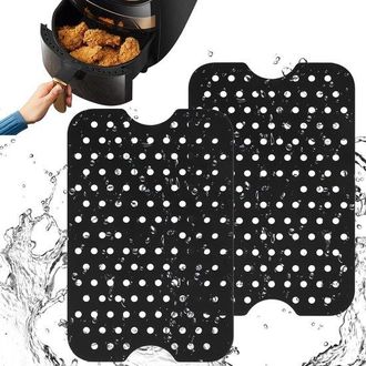 OEM Olla De Silicona De 2 Piezas Para Freidora De Aire, Revestimiento Antiadherente Reutilizable