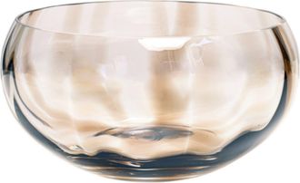 Vietri Bolla Pleated Glass Centerpiece Bowl in Brown at Nordstrom