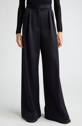 Max Mara Zinnia Ultrawide Leg Pants in Black at Nordstrom, Size 12