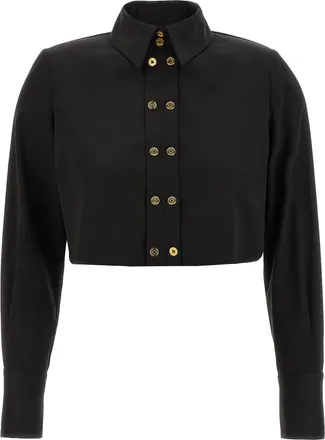 Elisabetta Franchi Black Lycra Womens Blouse