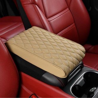 No Brand Alfombrilla Universal Para Reposabrazos De Coche, Fabricada En Piel Sint&eacute;tica De Pu Y Espuma Viscoel&aacute;stica, Apta Para Reposabrazos De Asientos Infanti