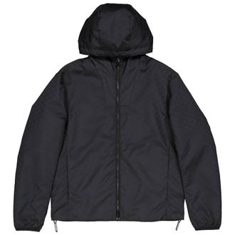 Emporio Armani Jacquard Monogram Hooded Nylon Blouson Jacket
