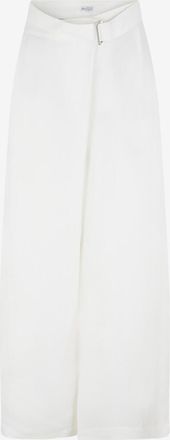 Brunello Cucinelli Weite Wickelhose aus Viskose und Leinen