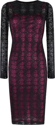 Versace Jeans Couture sheer long-sleeved dress - women - Polyamide/Elastane/Polyamide - 38 - Black