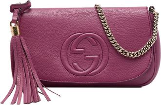 Gucci Pre-owned Gucci Medium Calfskin Soho Chain Flap Crossbody Ladies WSNV1GPT6U20VVBB
