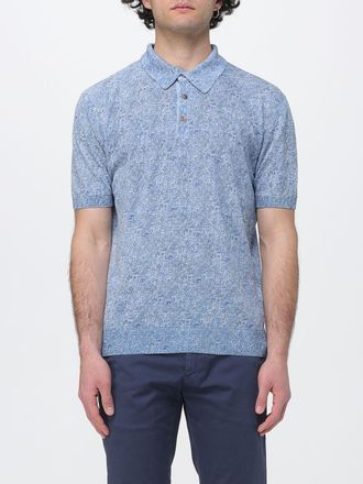 Etro Polo jacquard in cotone e lino Etro