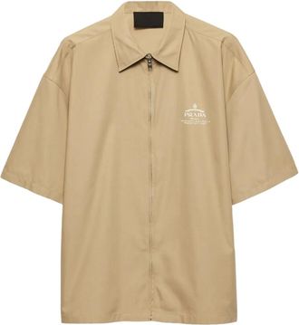Prada Camicia con stampa - Toni neutri
