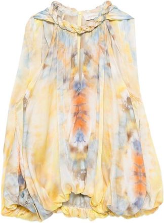 Zimmermann Yellow Printed Top