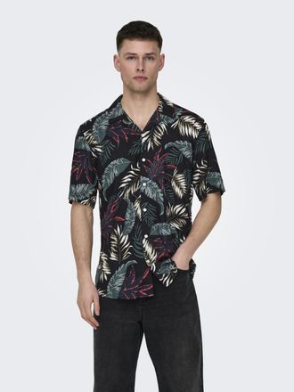 Only & Sons ONSWAYNE LIFE AOP SS VISCOSE SHIRT NOOS