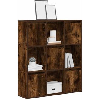 vidaXL Vidaxl - Libreria Rovere Fumo 89x24x101,5 cm in Legno Multistrato